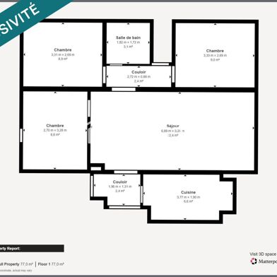 Appartement 4 pièces 132000 €