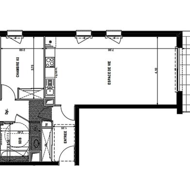 Appartement 4 pièces 411900 €