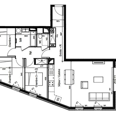 Appartement 4 pièces 367500 €