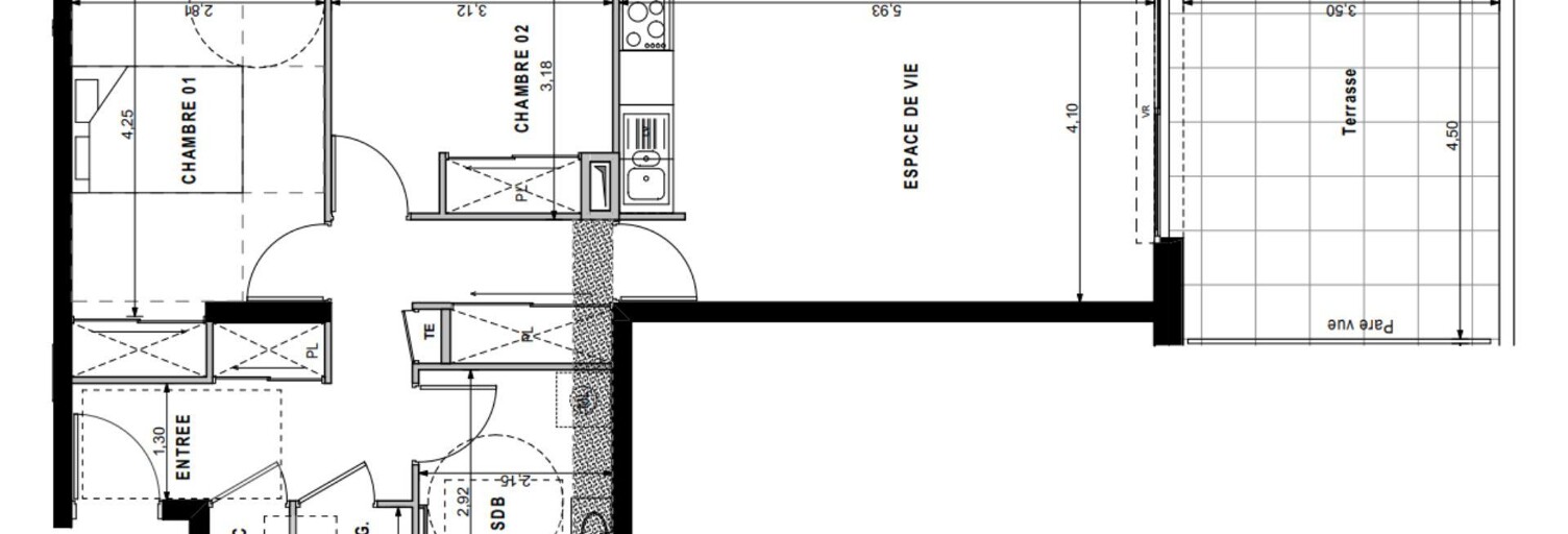 Appartement 3 Pièces 66 m² à vendre à Sciez (74140)