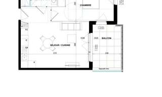 Appartement 2 Pièces 43 m² à vendre à Antibes (06600)