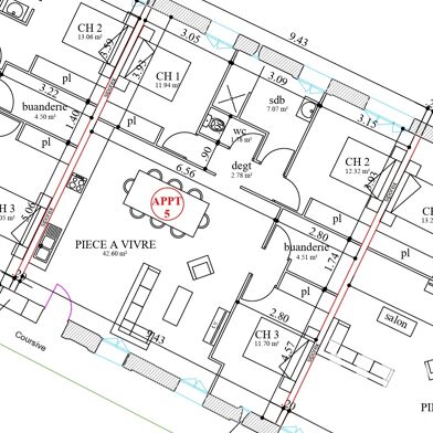 Appartement 4 pièces 217000 €