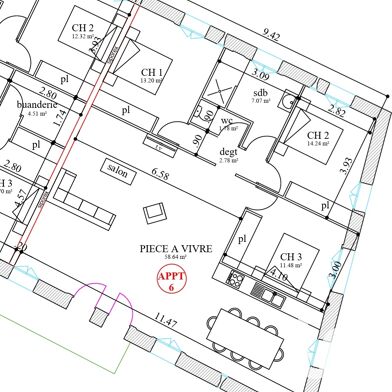 Appartement 4 pièces 231000 €