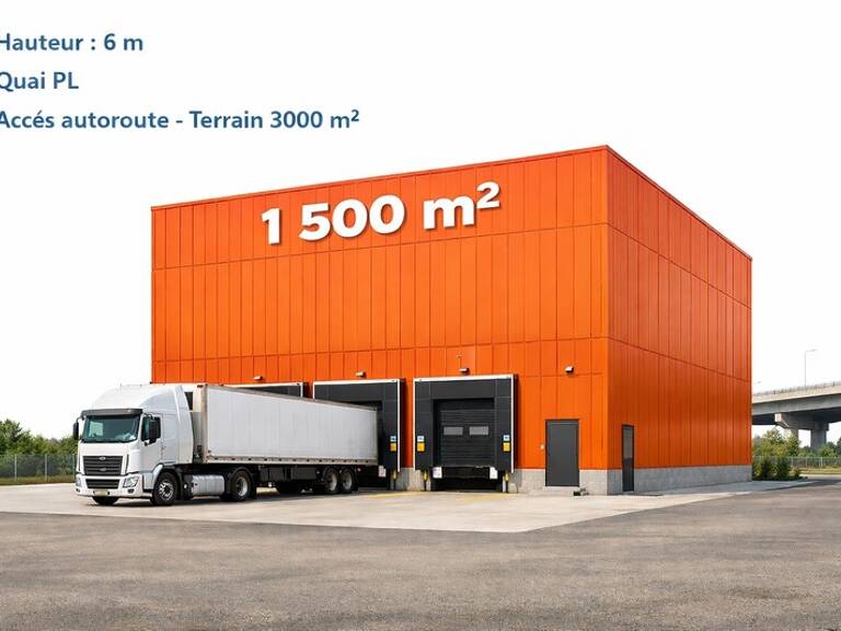 Local/bureau à vendre proche de VILLEFRANCHE SUR SAONE (69)   1 500 m2 Avec une hauteur de + de 6 m + quai — photo 1