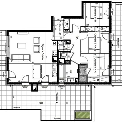 Appartement 4 pièces 470000 €