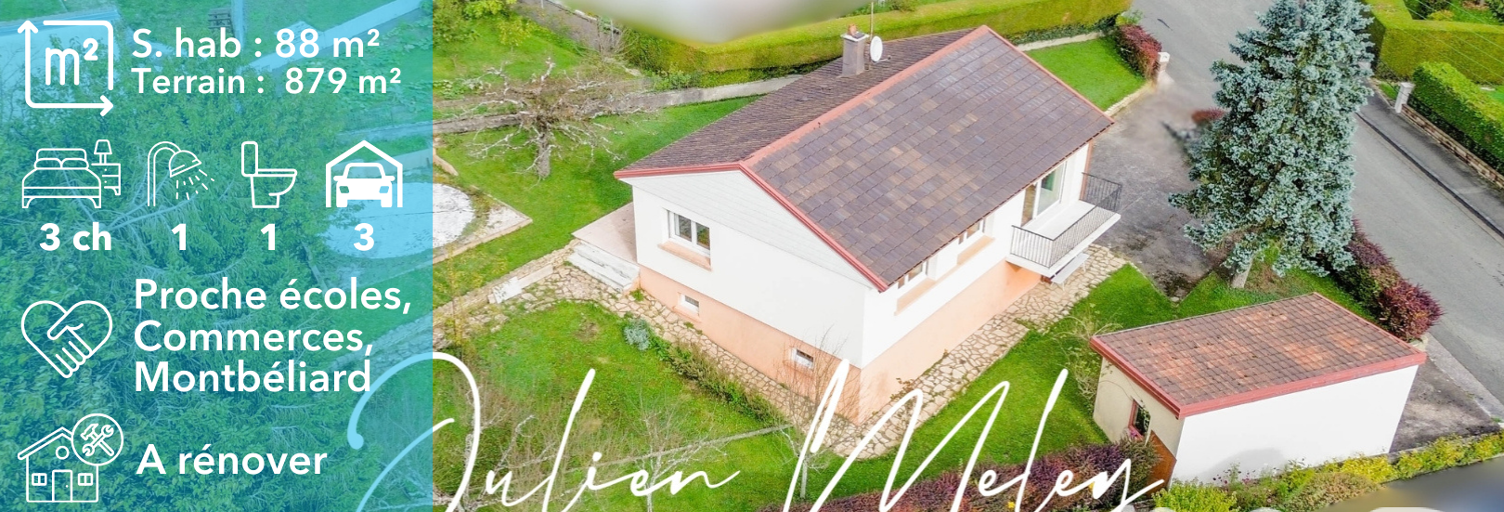 Maison 5 Pièces 88 m² à vendre à Bavans (25550)