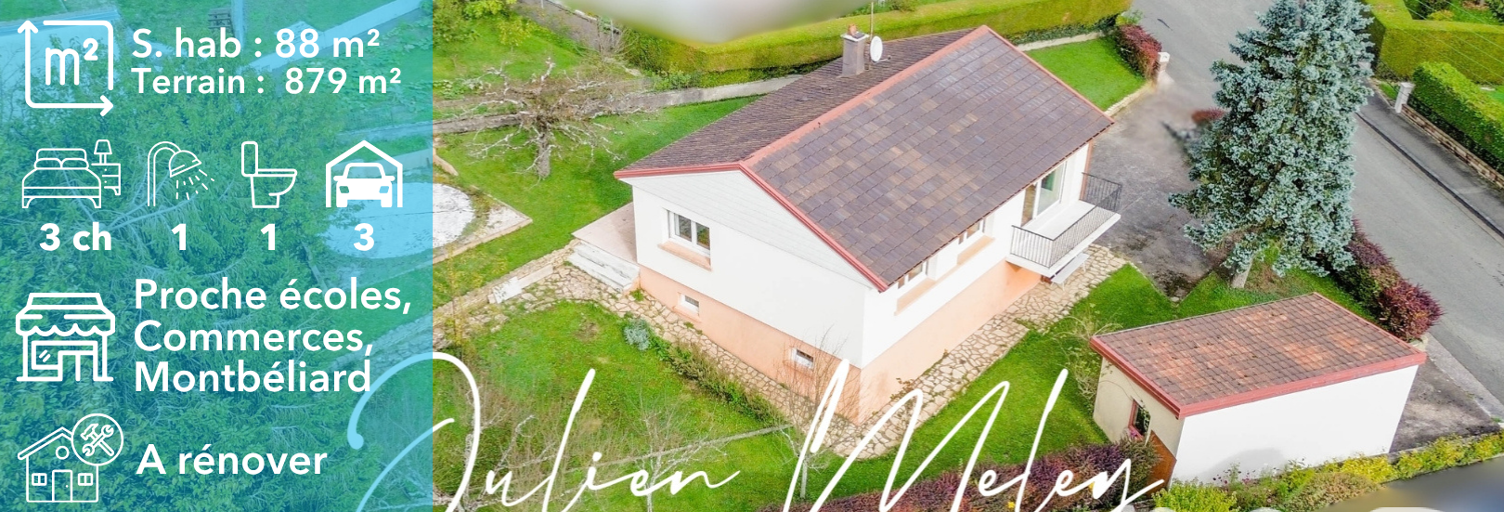 Maison 5 Pièces 88 m² à vendre à Bavans (25550)