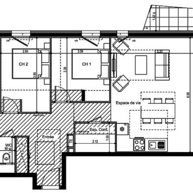 Appartement 4 pièces 537200 €