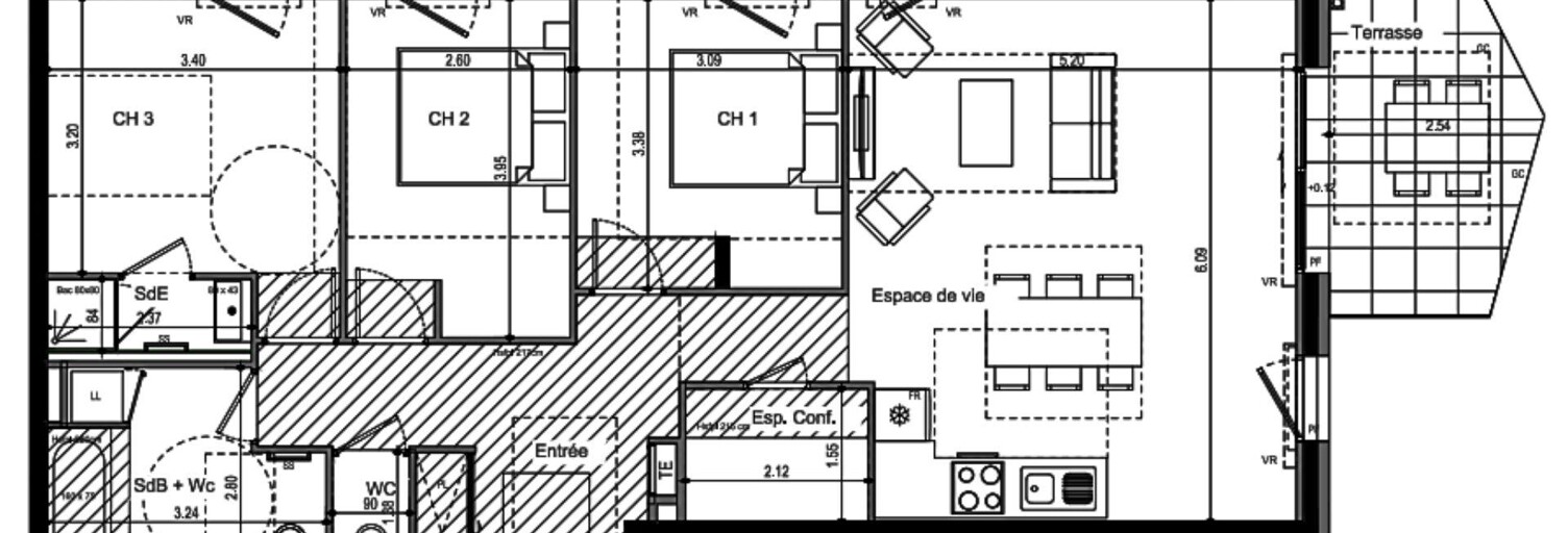 Appartement 4 Pièces 92 m² à vendre à Ville-la-Grand (74100)