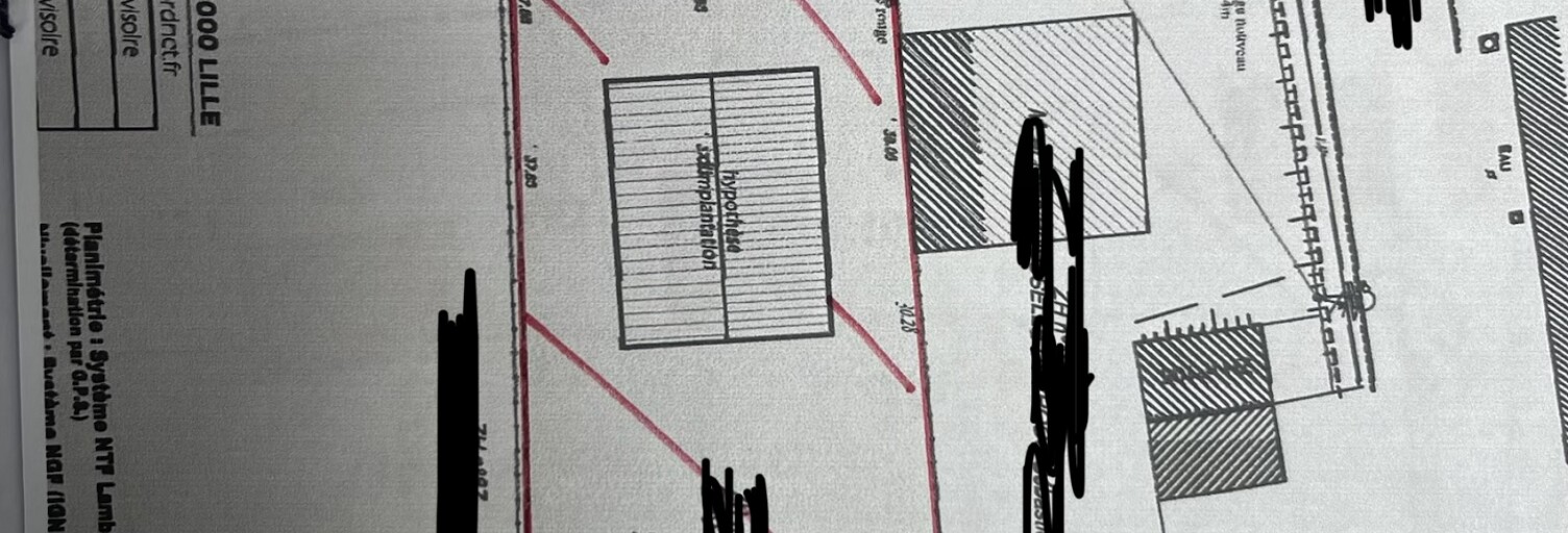 Terrain  1067 m² à vendre à Marquette-en-Ostrevant (59252)