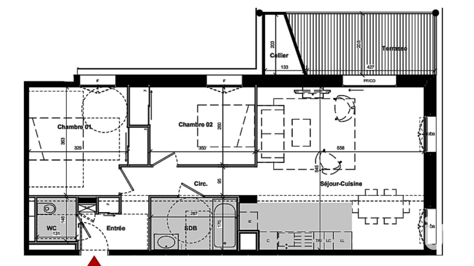 St-Julien-En-Genevois - 68m² - 3p. - 2ch.