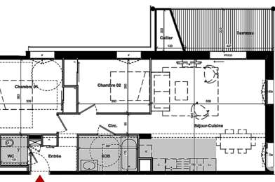 Appartement 3 pièces 489000 €