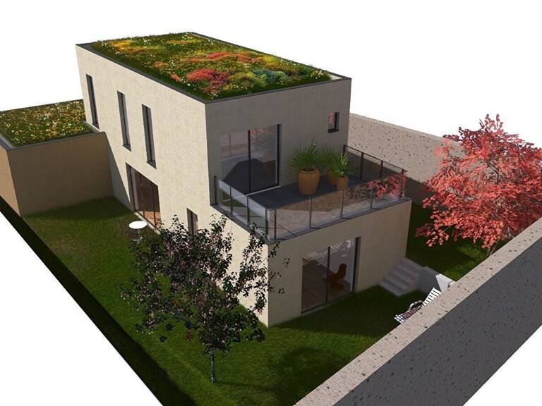 Saint-Genis-Laval centre / Maison d'architecte contemporaine 133 m² - terrain piscinable — photo 1