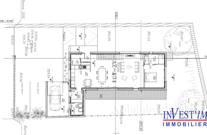 Saint-Genis-Laval centre / Maison d'architecte contemporaine 133 m² - terrain piscinable — photo 3