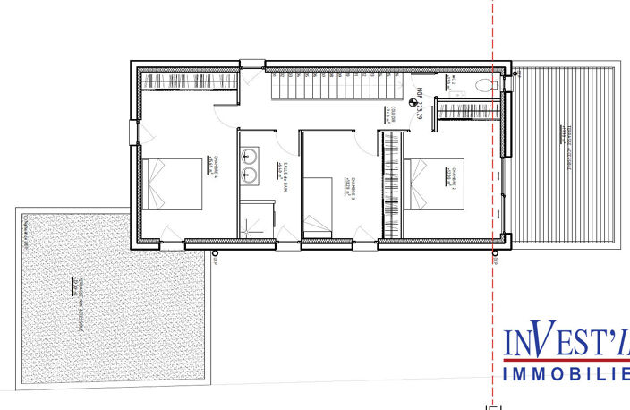 Saint-Genis-Laval centre / Maison d'architecte contemporaine 133 m² - terrain piscinable — photo 4