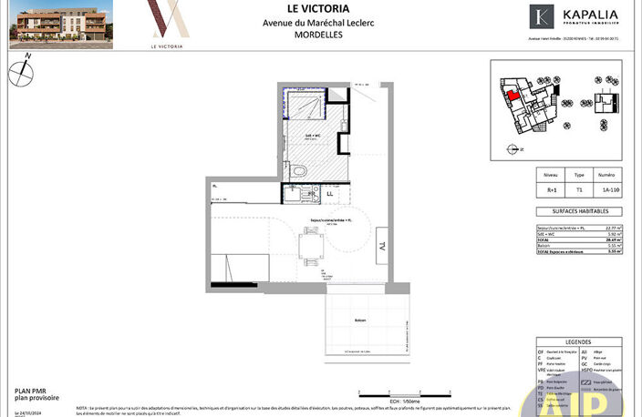 NOUVEAUTE / APPARTEMENT / MORDELLES / 28,74 M² HABITABLES / UNE PLACE DE PARKING — photo 4