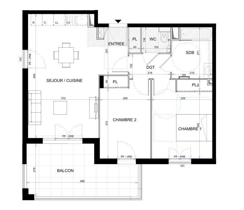Vente Appartement 3 pièces - Photo 2