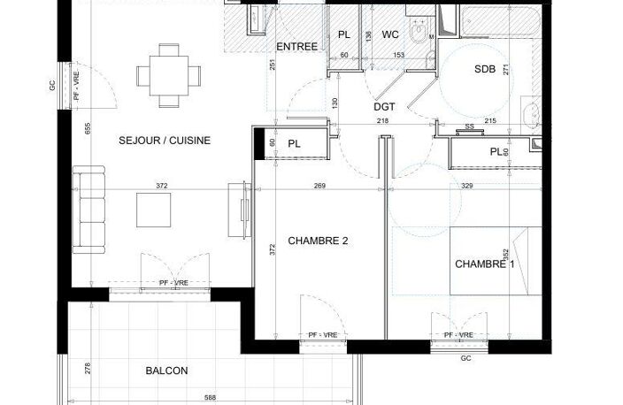 Vente Appartement 3 pièces — photo 2