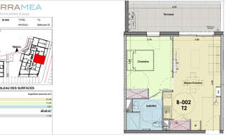 Appartement 2 Pièces 38 m² à vendre à Fleury (11560)
