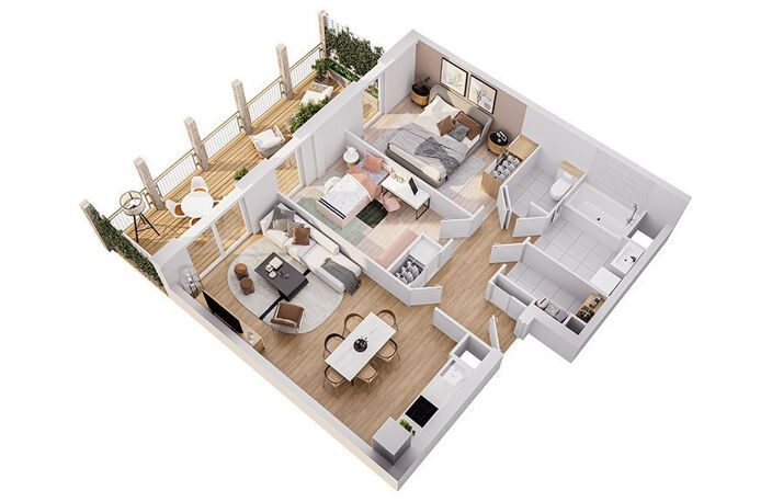 Vente programme neuf T3, T4 59 à 84 m² Angers (49000) — photo 2