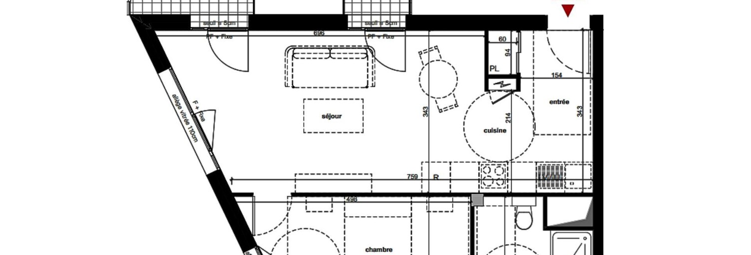 Appartement 2 Pièces 47 m² à vendre à Saint-Julien-en-Genevois (74160)