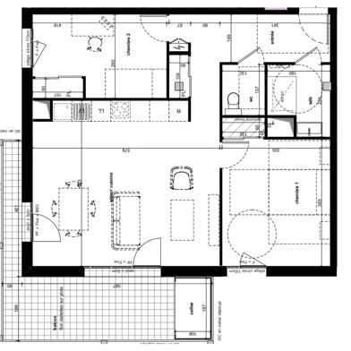 Appartement 3 pièces 492000 €