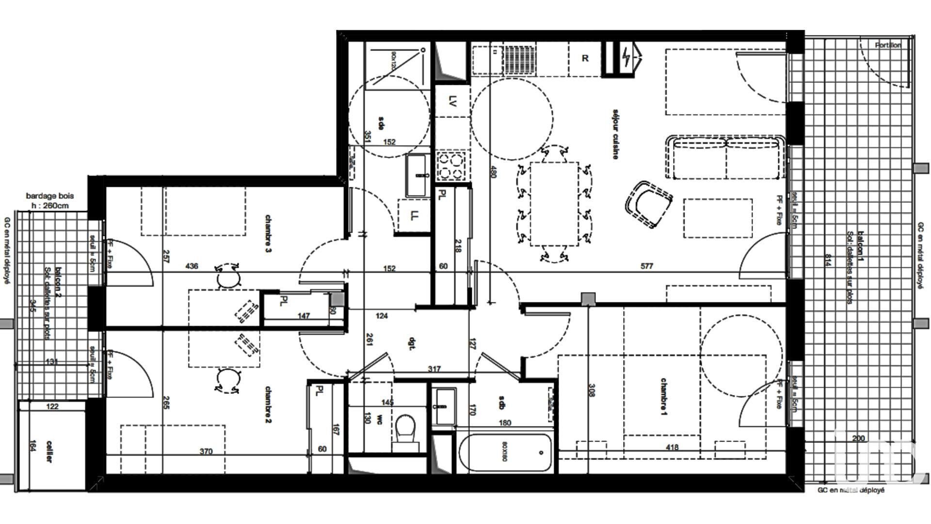 St-Julien-En-Genevois - 82m² - 4p. - 3ch.