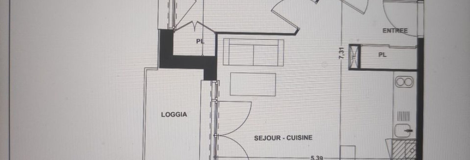 Appartement 1 Pièce 45 m² à louer à Cenon (33150)