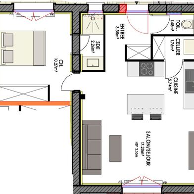 Appartement 2 pièces 158000 €