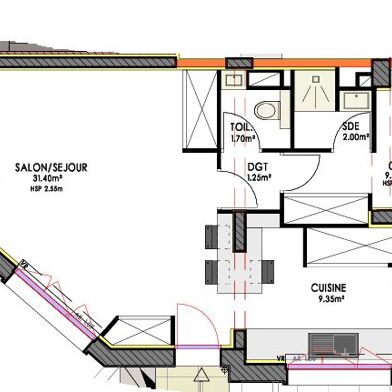 Appartement 2 pièces 177000 €
