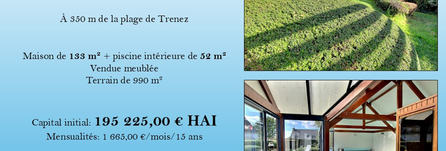 Maison 8 Pièces 133 m² à vendre à Moëlan-sur-Mer (29350)