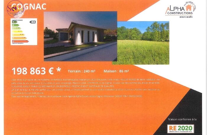 Vente terrain  230 m² Cognac (16100) — photo 4
