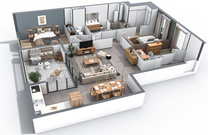 Vente Appartement 3 pièces — photo 2