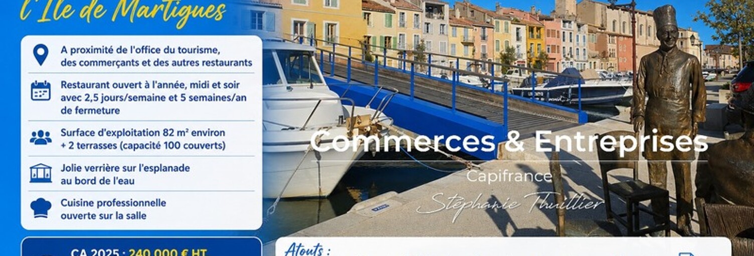 Commerce 2 Pièces 82 m² à vendre à Martigues (13500)
