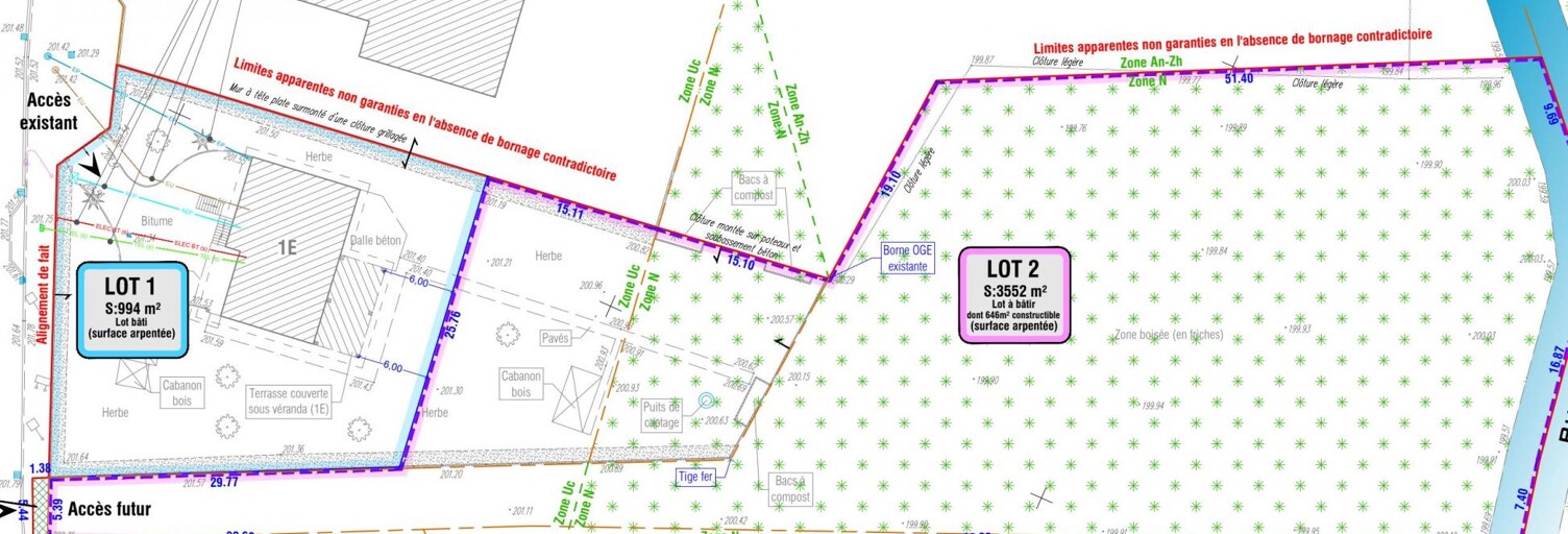 Terrain  3552 m² à vendre à Saint-Romain-de-Jalionas (38460)