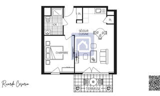 Appartement 2 Pièces 45 m² à vendre à Quimper (29000)