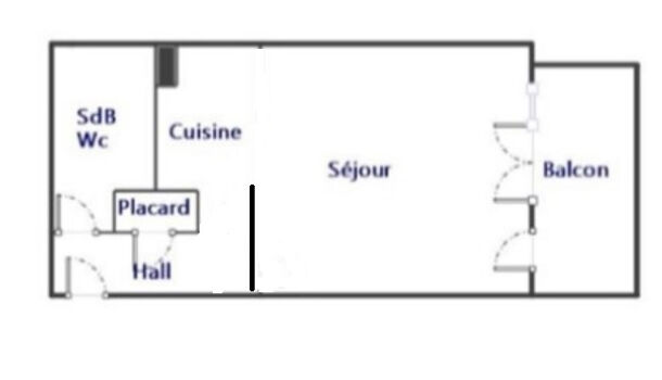 Appartement 1 pièces  à vendre Marseille 6eme 13006