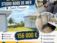 Vue mer, calme et confort: votre studio équipé dans résidence recherchée St François 156 000 euros — photo 2