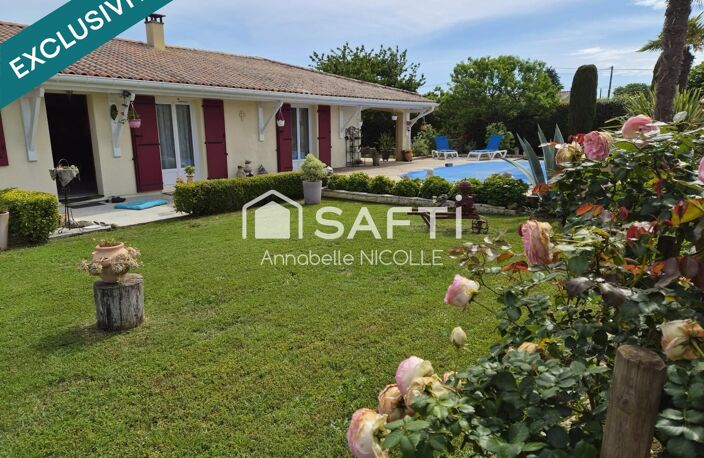 Maison familiale de plain-pied avec piscine et double garage, sur terrain arboré de plus de 1900 m2 à Couquèques (33340) — photo 2