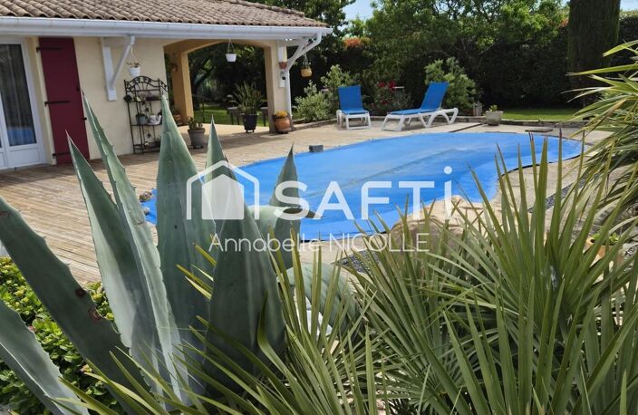Maison familiale de plain-pied avec piscine et double garage, sur terrain arboré de plus de 1900 m2 à Couquèques (33340) — photo 5