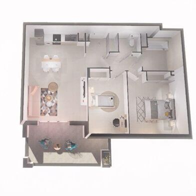 Appartement 3 pièces 384000 €