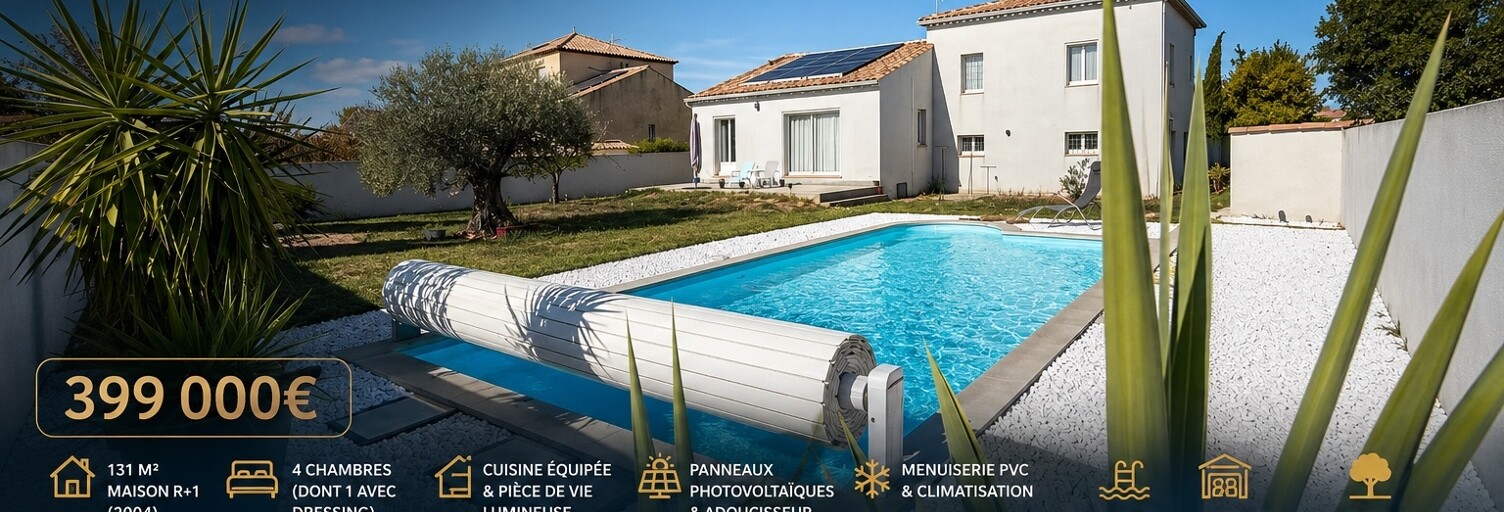 Maison 5 Pièces 131 m² à vendre à Aubord (30620)