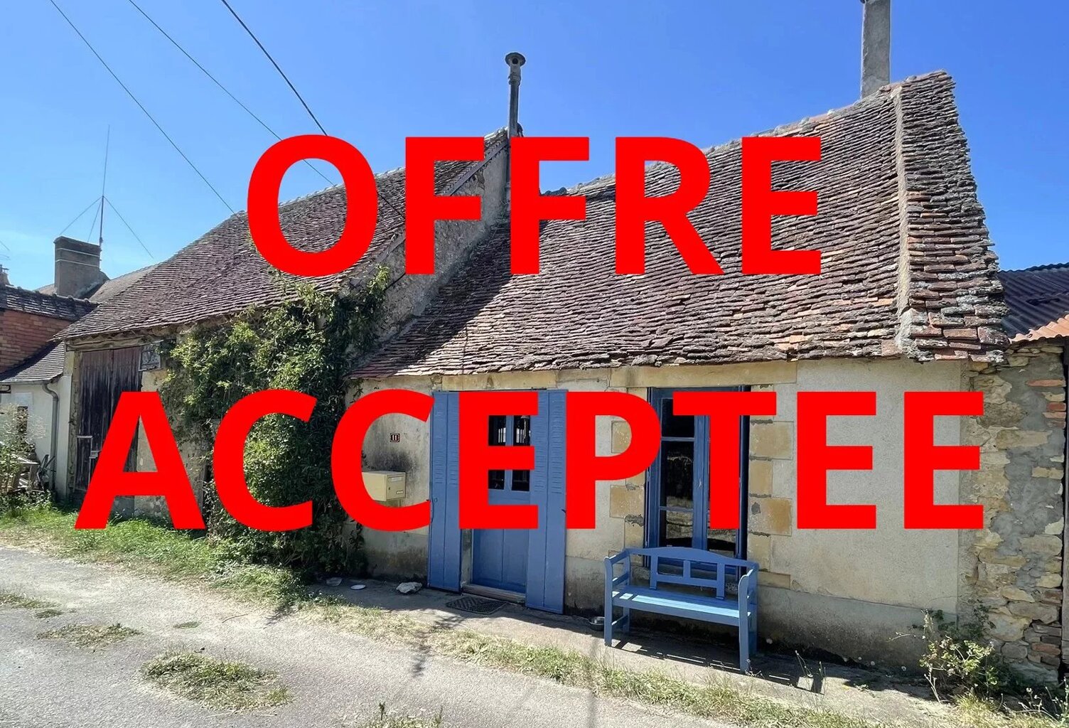 Deux maisons avec grange à vendre proche Prissac, Indre 36 — photo 1