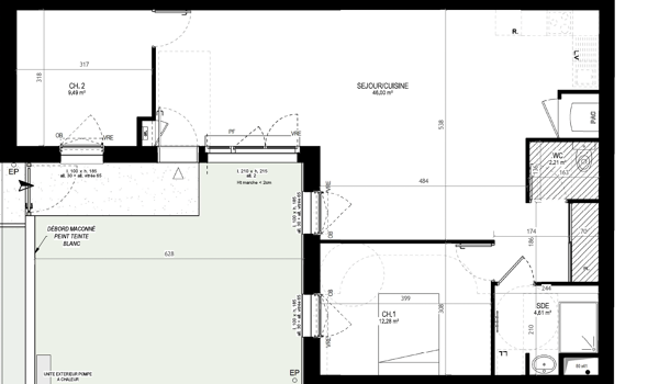 Villa / Maison 3 pièces  à vendre Périgny 17180