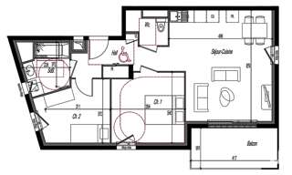 Appartement 3 Pièces 61 m² à vendre à Clermont-Ferrand (63100)