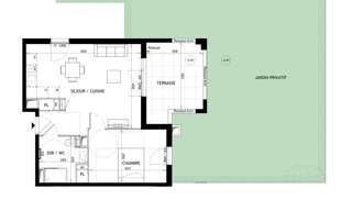 Appartement 2 Pièces 46 m² à vendre à Vallauris (06220)