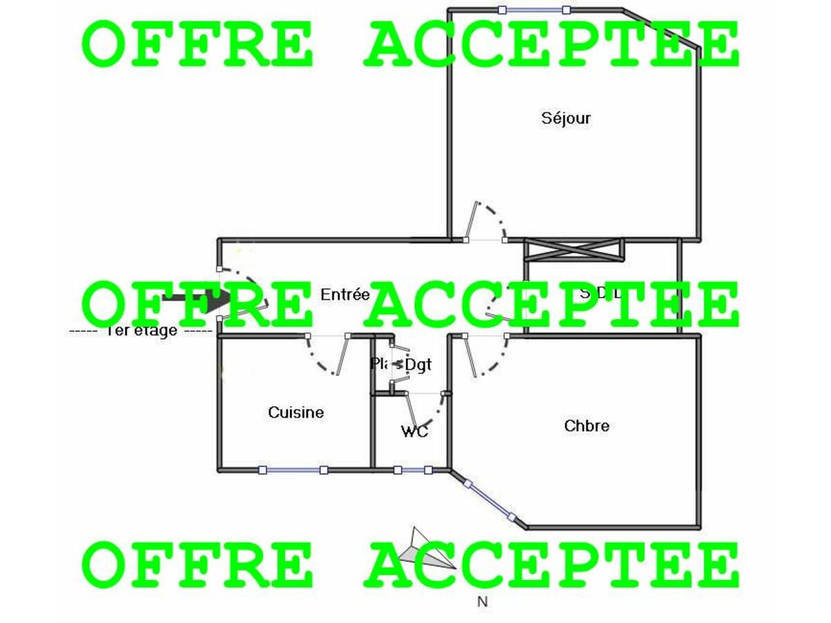 Appartement  T2 à vendre Paris 19eme 75019