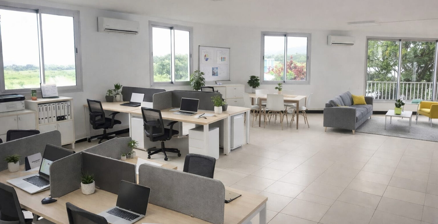 Plateau de Bureaux climatisé de 67 m2 - Saint-Benoît — photo 1