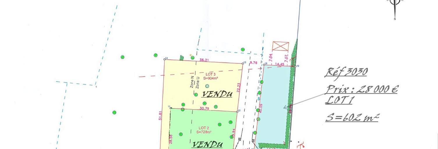 Terrain  605 m² à vendre à Saint-Christoly-de-Blaye (33920)