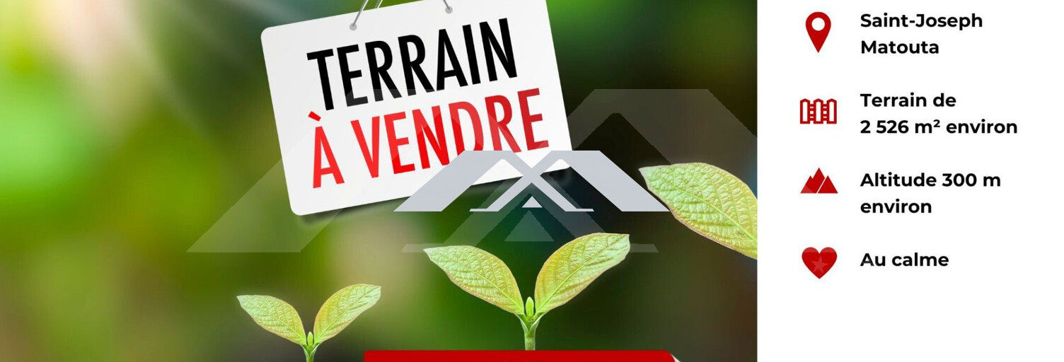 Terrain  2526 m² à vendre à Saint-Joseph (97480)